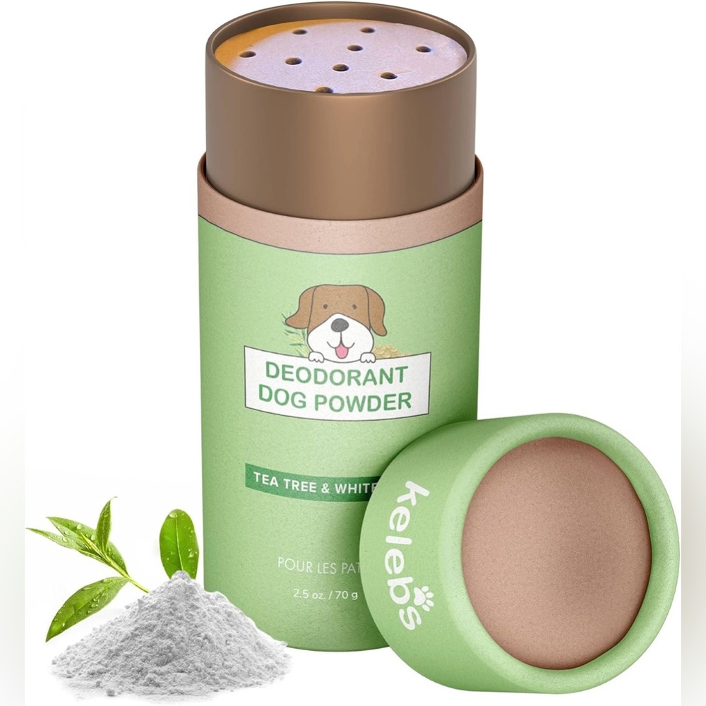 KELEBS Dog Dry Shampoo Powder Tea Tree & White Clay 2.5 oz